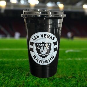 NFL Las Vegas Raiders Black Travel Cup with Team Logo